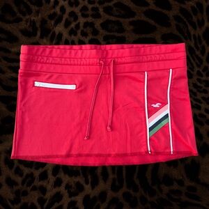 Y2K Sporty Hollister Red Mini Skirt